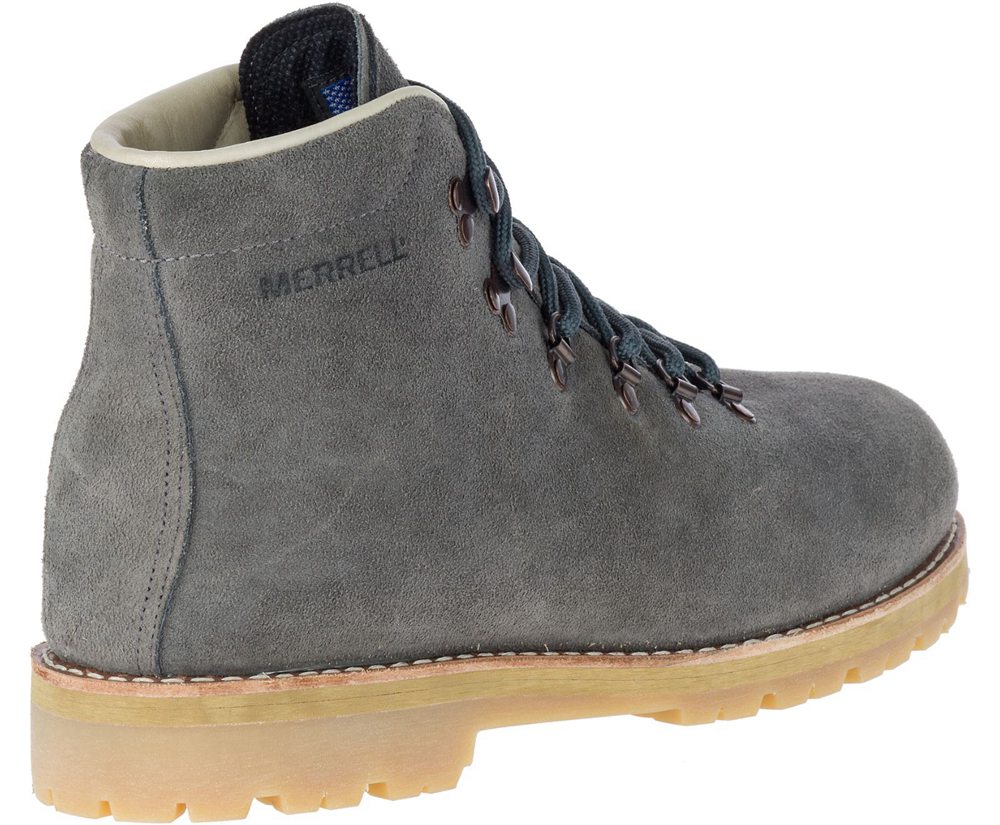 Kozaki Merrell Męskie Szare - Wilderness Usa Suede - 492786-HAS